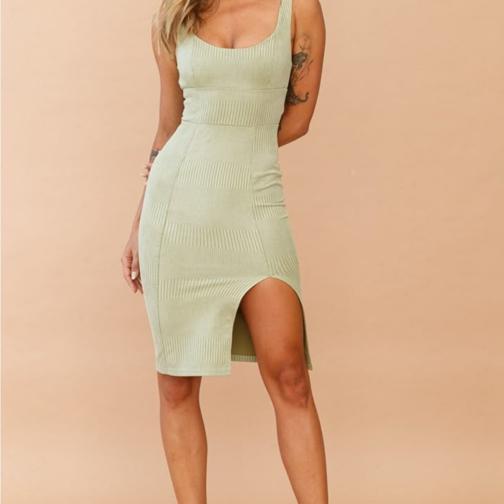 Hello Molly Olive Midi Dress